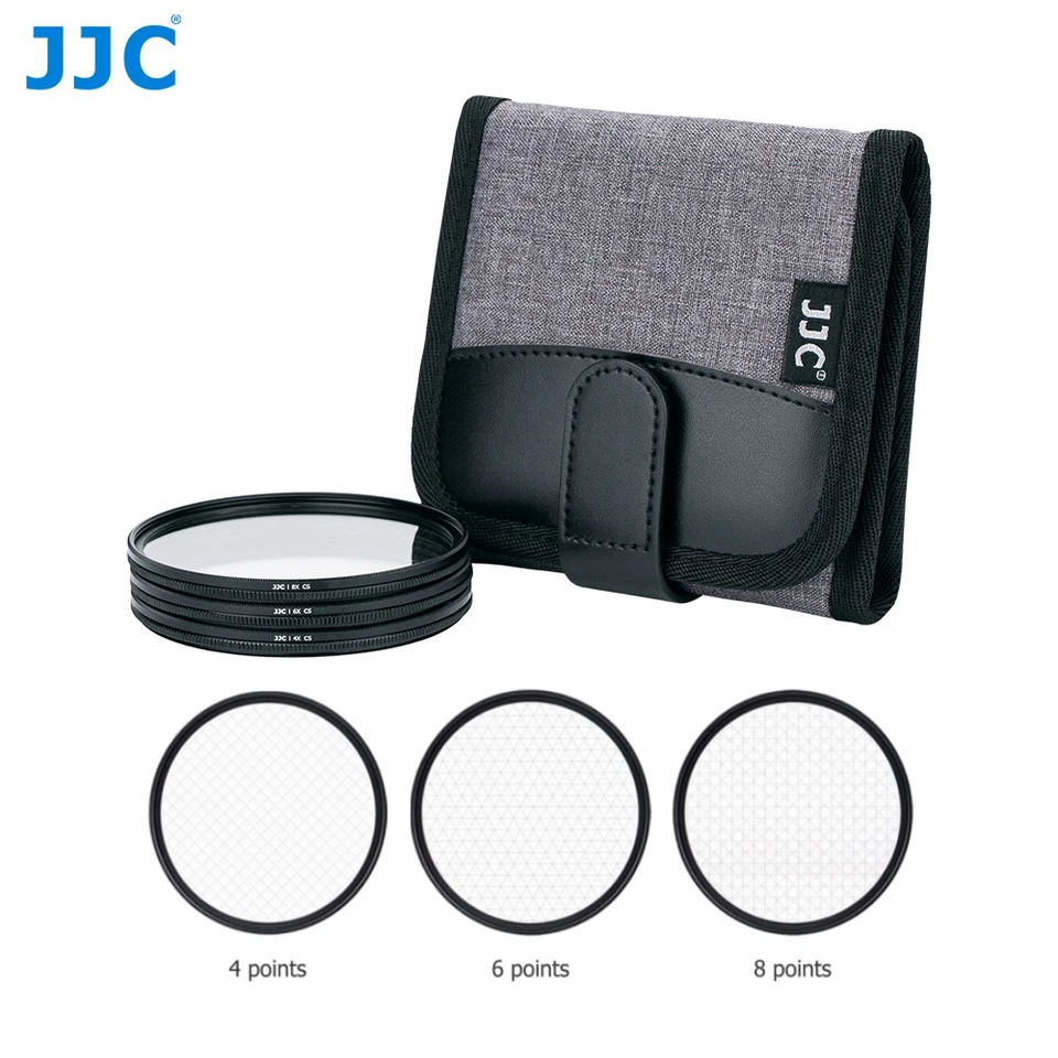 4 6 8 Point Variable Star Filter Kit Set for Canon Sony Nikon Camera+Filter Case - Image 2 of 4