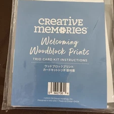 Creative Memories Welcoming Woodblock Prints Trio Card Kit