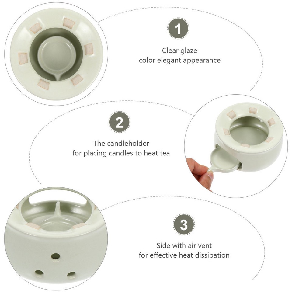 Teapot Heater Tealight Candle Holders Essential Oil Incense Dish