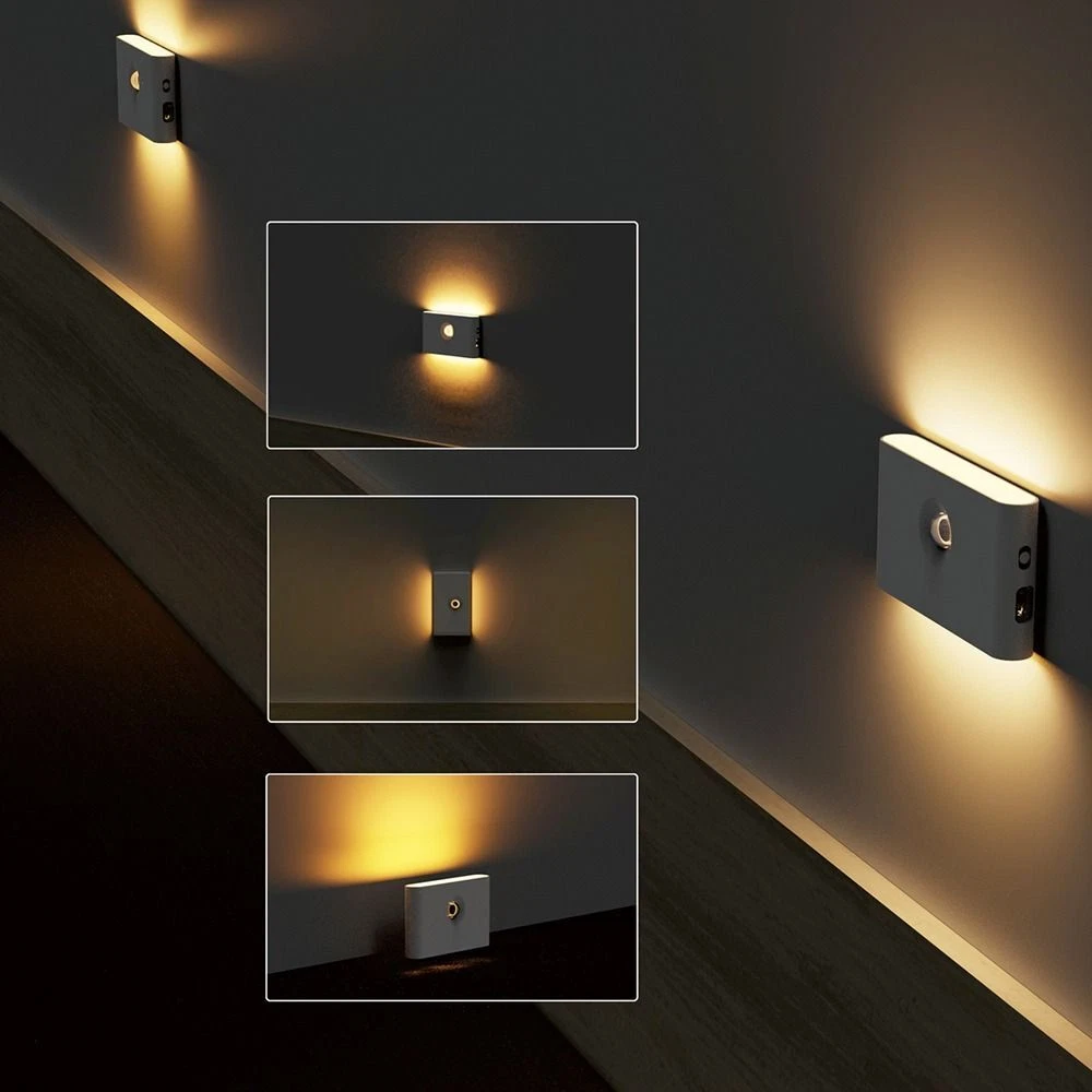 Light Induction Night Ligh Wall Lamp Bathroom Night Lamp Bedroom