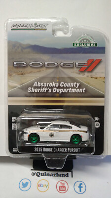Greenlight 2015 Dodge Charger Pursuit Absaroka County Sheriff's Dep Chase (NG48)