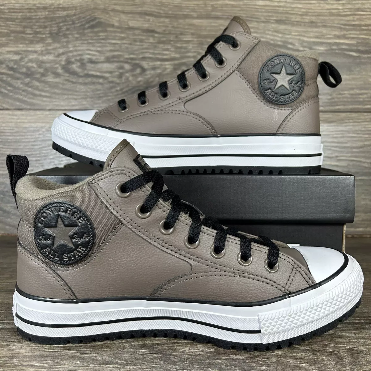 Converse Men's Chuck Taylor All Star Malden Street Boot Mid Brown Sneakers  Shoes | eBay