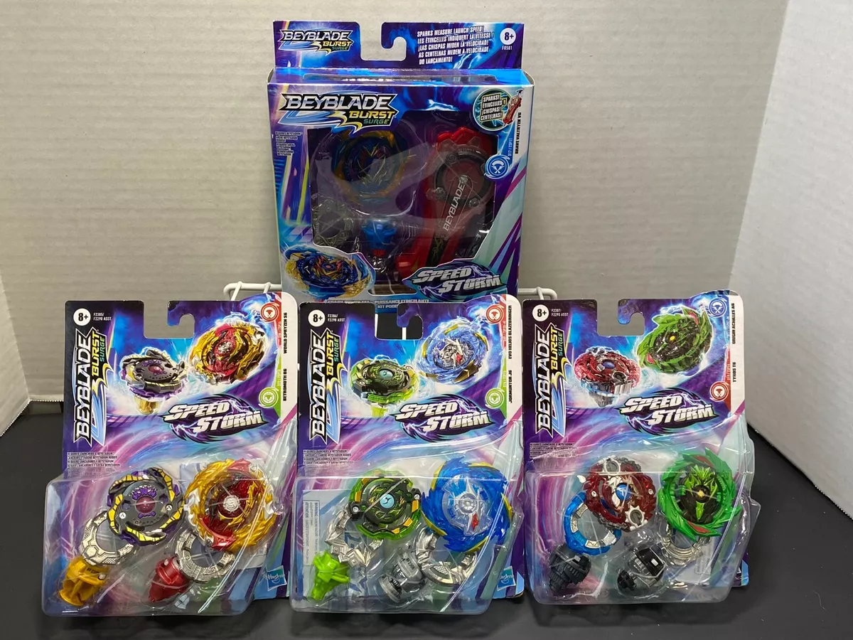 Beyblade Burst Surge Speedstorm Spark Power Set, Includes Top and Launcher