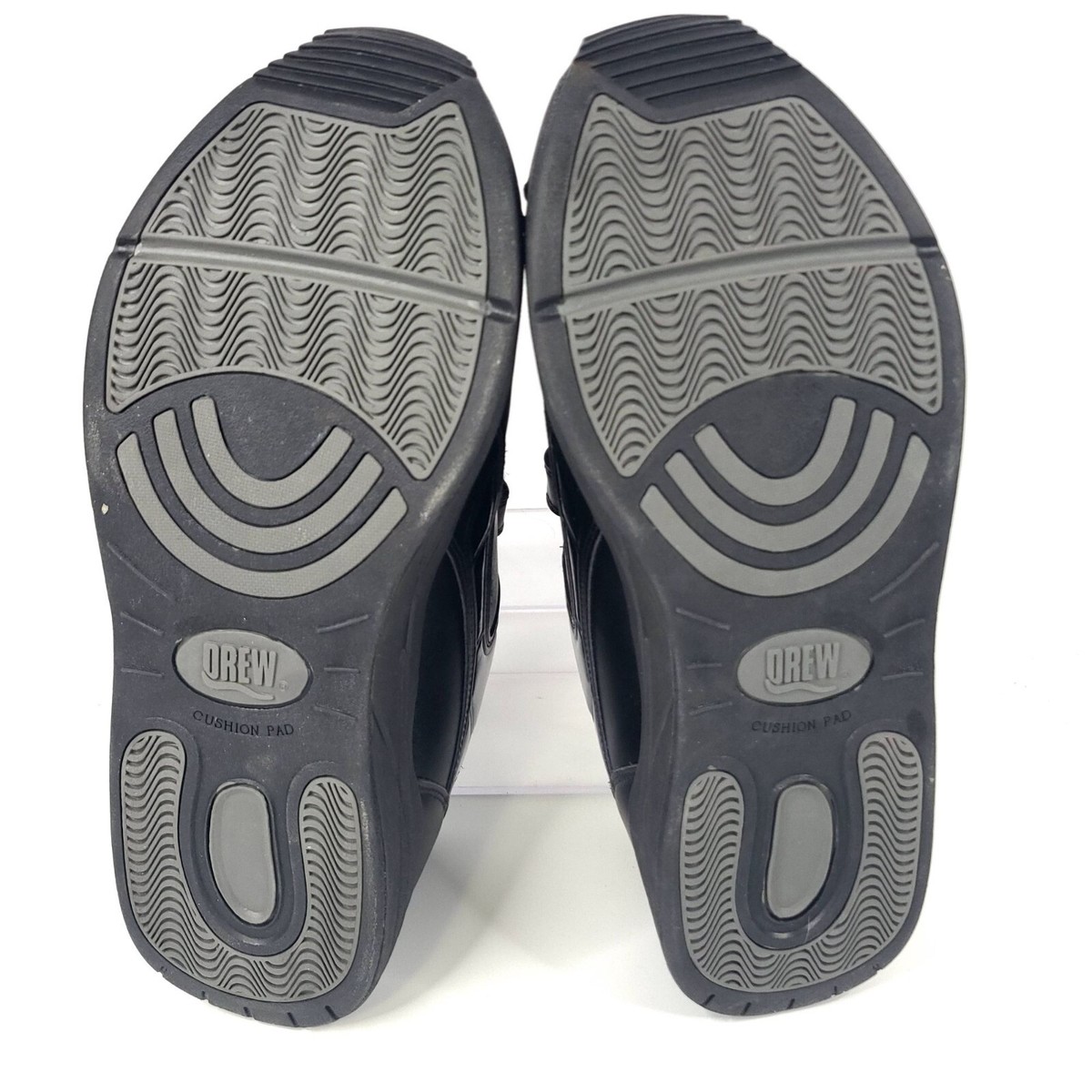 Drew Force V Cushioned Orthotic Hook & Loop Black Sneakers  display picture 3