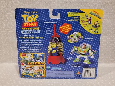 2002 Hasbro Toy Story Woody Sharkey the Shark & Buzz Pizza Planet