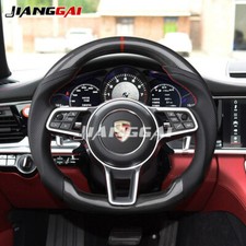 Carbon Fiber Steering Wheel Fit Porsche Cayenne Macan Panamera 718 2015-2021 Carbon Fiber Steering Wheel Fit Porsche Cayenne Macan Panamera 718 2015-2021