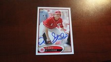 2012 TOPPS DREW STUBBS  AUTOGRAPHED BASEBALL CARD