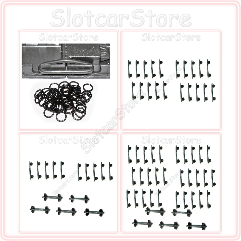 Carrera GO / Digital 143 Schienen Verbinder nach Wahl 1:43 Gummi Ring Clips