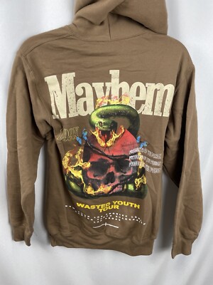 Pacsun Mayhem 199X Hoodie Sweater Sweatshirt Mens Small Brown