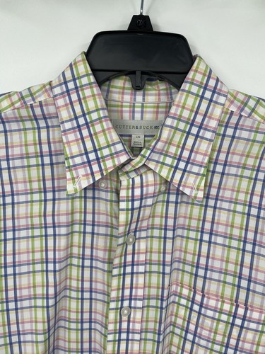 Cutter & Buck Long Sleeve Button Up Size L Multicolor Striped Men’s - Picture 4 of 5