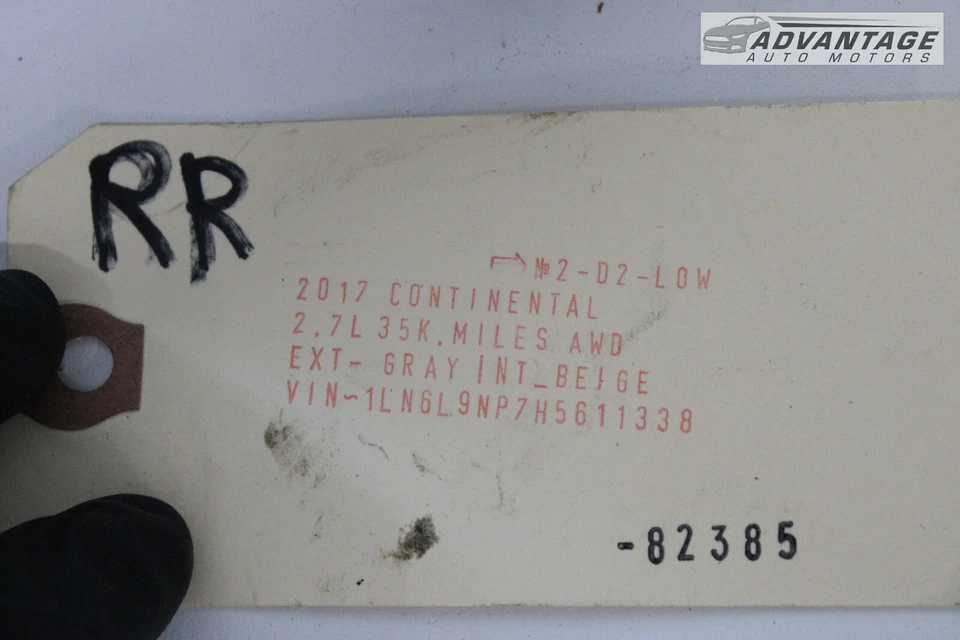 2017-2020 LINCOLN CONTINENTAL REAR RIGHT SIDE UPPER & LOWER DOOR HINGE PAIR OEM - Image 4 of 4