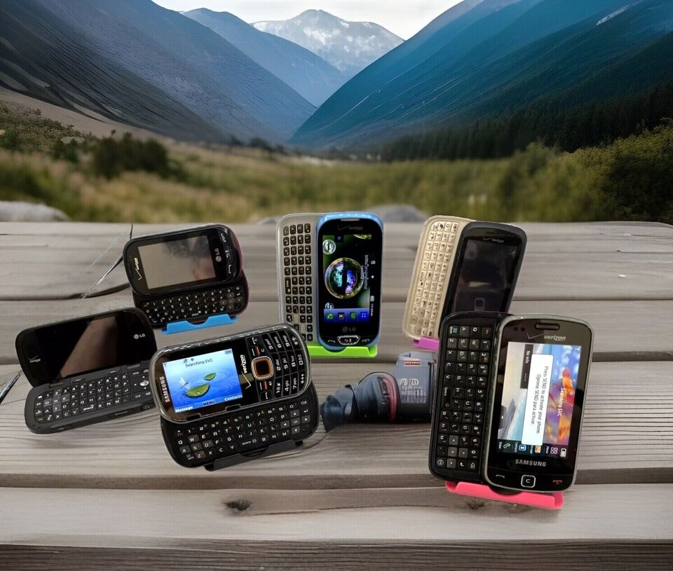Verizon Wireless Vintage Slider Collection | 6 Vintage Sliders / Clamshell Cell