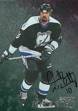 Sandy McCarthy autographed Hockey Card (Tampa Bay Lightning) 1998 BAP #282