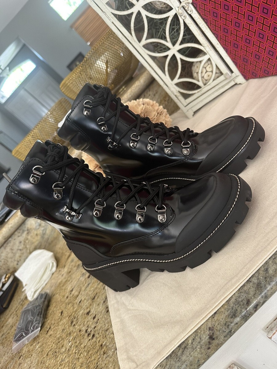 Tory Burch Miller Lug Hiker Boot, Perfect Black, Sizes 7 | eBay
