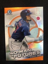 2021 Bowman Chrome Gabriel Arias Orange 40-Man Futures 15/25