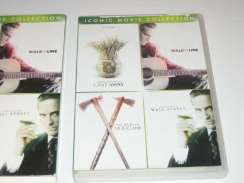 Iconic Movie Collection:Cast Away, Wall Street, Walk the Line, Last Mohicans DVD - Picture 3 of 8