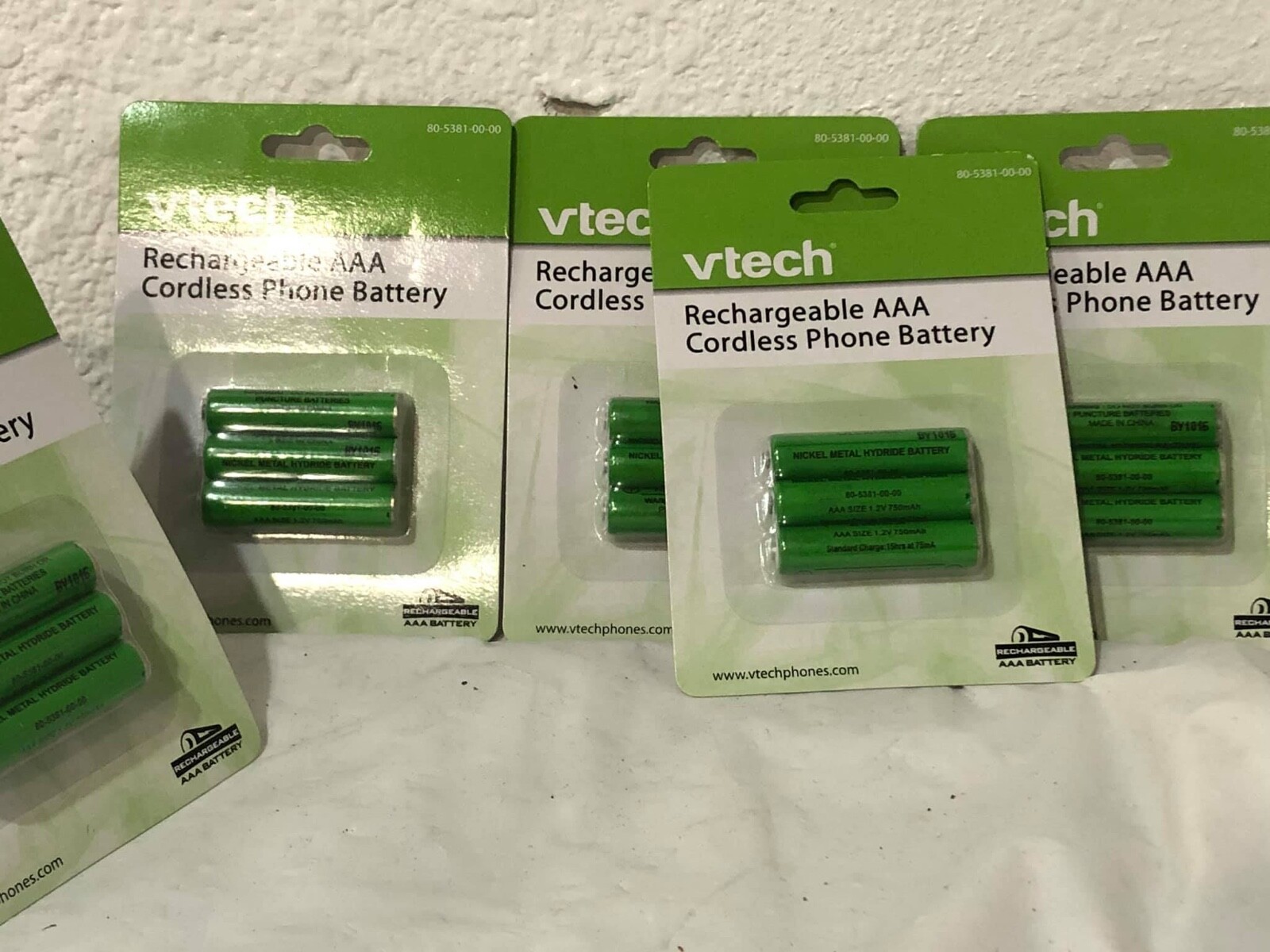 VTech 8053810000 Rechargable aaa cordless phone battery lot of 6 bag.total 18 eBay