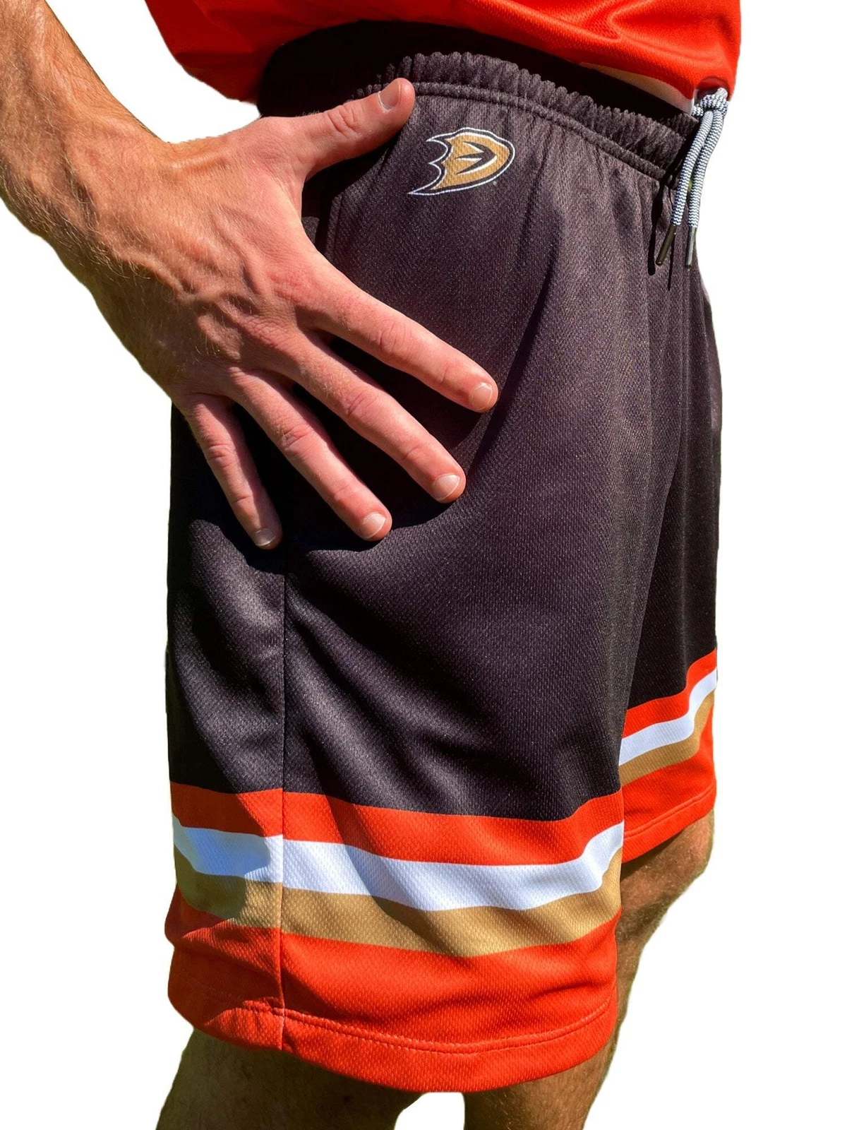 Anaheim Duckks 2024 Mesh Hockey Shorts, Gift for Fan