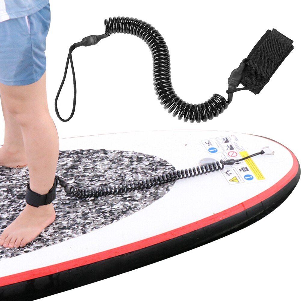 Surfboard Leash TPU Surfing Coiled Cord Foot Leash Rope Paddle Board