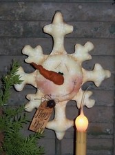 Primitive Snowflake Flurry Phyl Tree Topper Paper Pattern 241