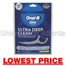 Oral B Glide Ultra Deep Clean floss picks 75ct - LOWEST PRICE