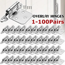 Kitchen Cabinet Hinges Overlay Self Closing Face Mount Cupboard Door Hinge Lot
