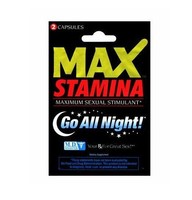 Max Stamina Maximum Sexual Stimulant 4 Packs Of 2 (8 Pills) Max Stamina Maximum Sexual Stimulant 4 Packs Of 2 (8 Pills)