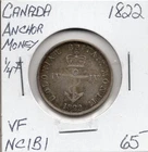 Canada Achor Money Quarter Dollar 1822 NC1B1 - VF