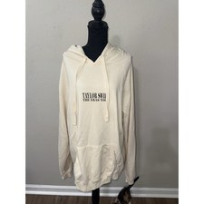 Taylor Swift Hoodie Adult XL Beige Tan Eras Tour 2023 Graphic Official