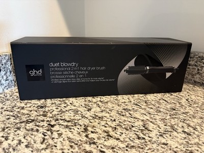 GHD Duet Blowdry 2-in 1 Hair Dryer Brush B2A551 Hot Air Styler Black - TESTED