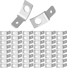 50 Pcs Quick Disconnect Spade Connectors Non Insulated Solderless 1/4 Male Tab
