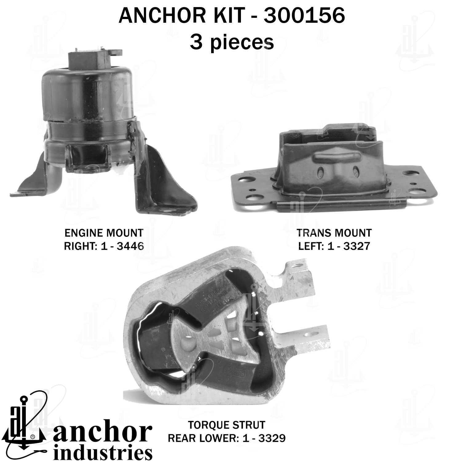 Engine Mount Kit Anchor 300156 for sale online | eBay