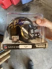 Ray Lewis signed Ravens Mini Helmet. Beckett Authenticated.