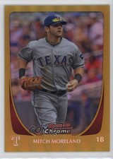 2011 Bowman Chrome Gold Refractor 5/50 Mitch Moreland #83 0zv5