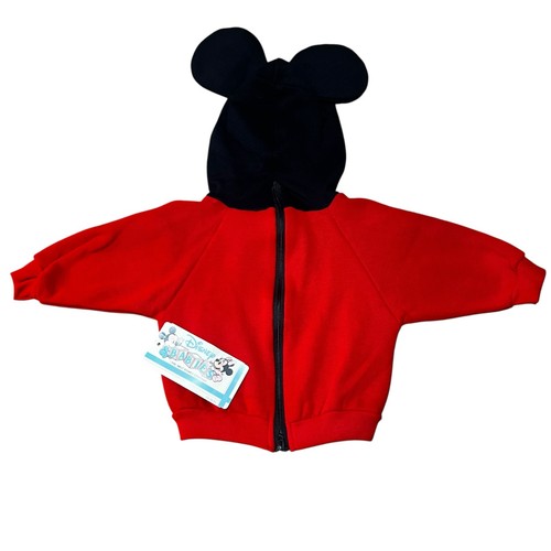 Vintage Disney Babies Minnie Mouse and Pluto hoodie mickey ears sweatshirt NB - Picture 2 of 9