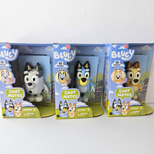 Moose Bluey Chat Mates Talking Figures Lot Bluey Bingo Muffin 10 Phrases 2024