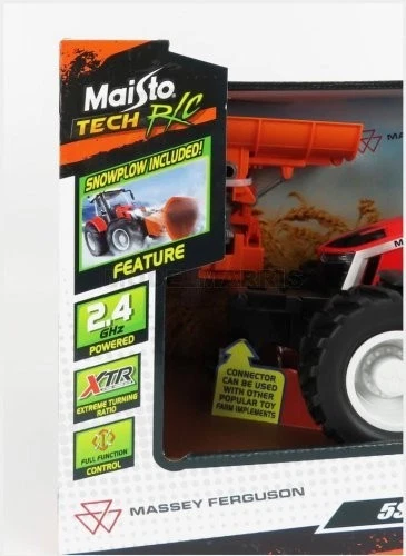 MAISTO 82724-RC MASSEY FERGUSON - 5S.165 TRACTOR 2020 - RED GREY - 1/16 - Immagine 2 di 2