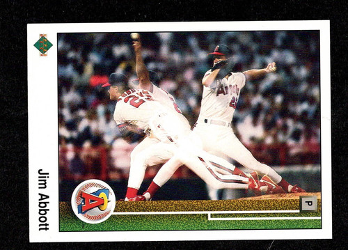 Jim Abbott #755 1989 Upper Deck card