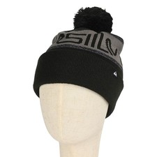 Image of Quiksilver Summit Pom Beanie Hat - True Black