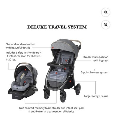 NEW Monbebe Maisy Deluxe Travel System, Castlepoint, Infant & Toddler,  Unisex | eBay