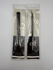 e.l.f Cosmetics Eyeshadow "C" Brush 84008 Angled Eyeliner Brush 84013 Set