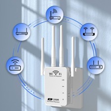 5GHz/2.4GHz WiFi Range Extender Repeater 1200Mbps Wireless Router Signal Booster