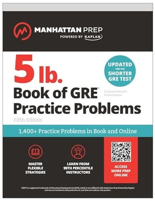 5 lb Book of GRE Practice Prob - VERY GOOD