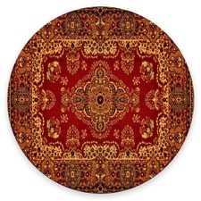 Mouse Pad, Persian Carpet Texture Mouse Pads with Design, Round Washable Clot...