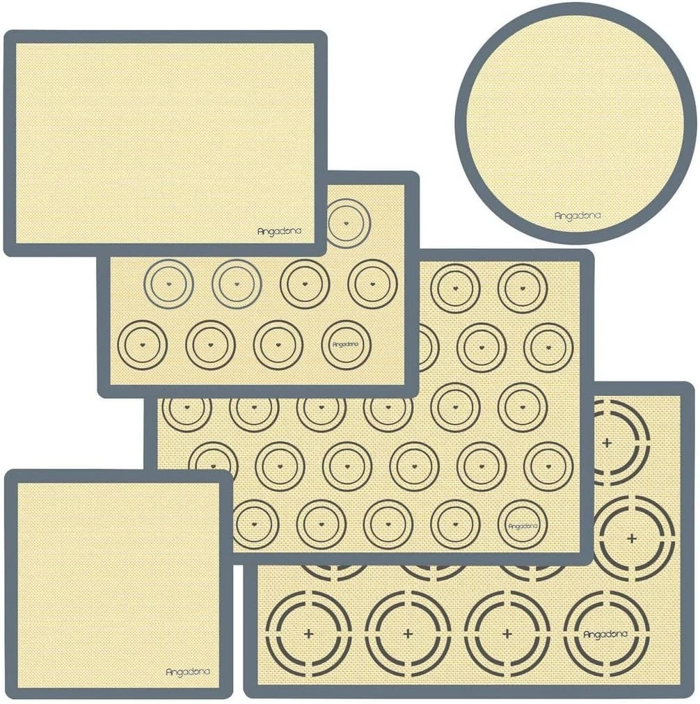 Silicone Baking Mat Set of 6 Non-Stick & Easy Clean Food Grade Reusable Baking