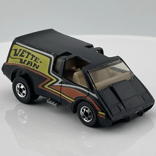 Vintage 1979 Hot Wheels Black Hi Rakers Corvette Vette Van Blackwall Hong Kong