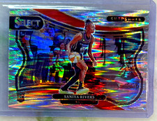 Saniya Rivers 2025 Panini Select WNBA Snapshots  Silver Flash Rookie Card-#9 Sun