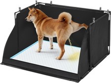 Dog Pee Pad Holder with High Walls, Foldable Indoor Puppy Potty Training Station