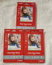 Canon GP-701 Glossy Photo Paper 4"x6" Lot 3 packs 50 sheets 150 total New NIB