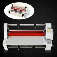 A3 Laminator Machine, V350 13inch Hot Cold Roll Laminating Machine Four Rollers